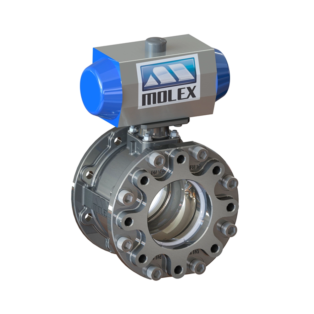 Molex Brass Ball Valves Cast Iron Air Operated